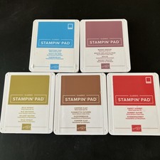 5x Stampin Up Ink Pads Mixture Of Colours