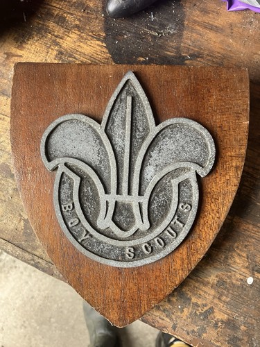 Old scout wall plaque - scout,