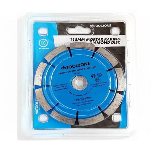 Toolzone 115mm 2mm mortar - 115mm, 22.2mm