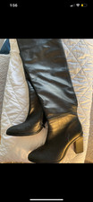 Zara black heeled boots