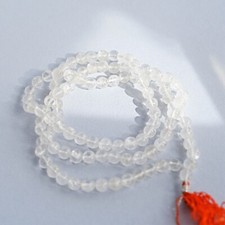 Cracked Crystal Buddhist Mala Prayer Beads