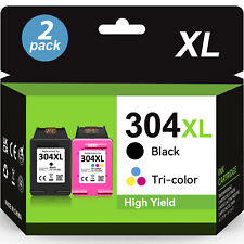 2x 304 Ink Printer Cartridges for HP 304XL Deskjet 2630 3720 2600 2620 Envy 5010