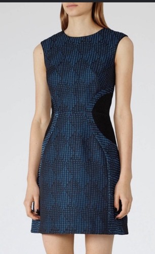 Reiss black blue dress size - &,