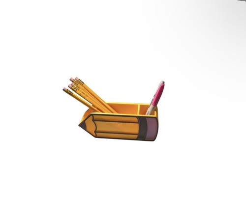 Printed pencil shaped pen - shaped,