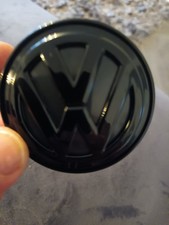 vw black on black wheel centre
