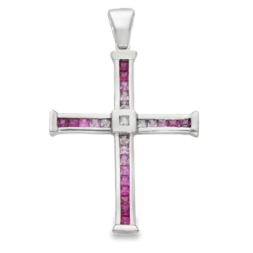 Ladies 18ct white gold - gold, pink