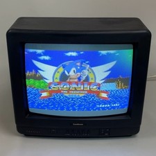Goodmans 14" inch CRT Cube TV Video Retro Gaming Display Television Scart Input