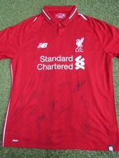 Liverpool 2018-2019 Hand Signed Football Shirt  - 13 Autographs - Mane, Van Dijk