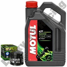 Hiflo Filtro oil filter HF153 and Motul 5000 semi synth 10w40 4L for Ducati