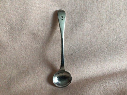 Antique solid silver mustard - silver,