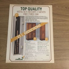 GUNS38 MAGAZINE ADVERT 12X9 METAL GUN SECURITY CABINETS