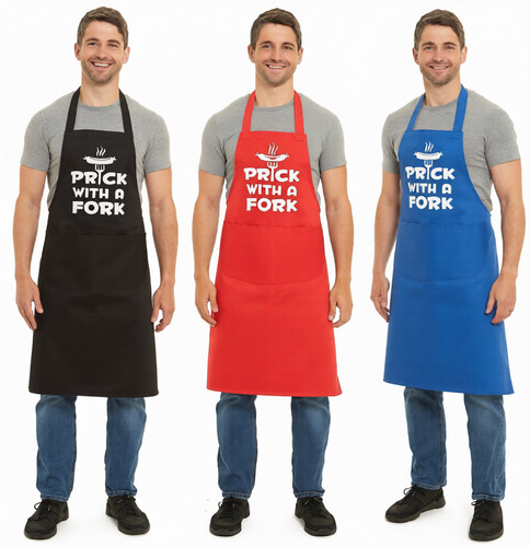 Men women prick with - with, fork