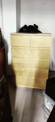 Ikea malm drawer chest - malm, beech