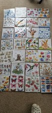 Large Bundle Of Assorted Decorative, Decoupage lunch  Napkins. 