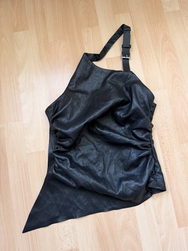 Zara black faux leather - zara, one