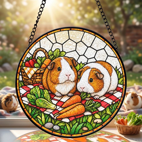 Couple guinea pig - pig, sun