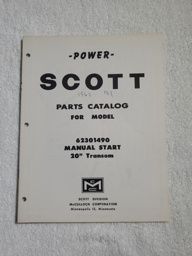 1962 power scott outboard - 1962, boat