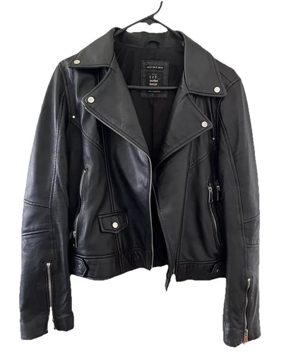 Zara leather biker jacket - zara,