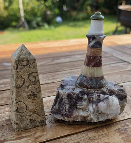 Rare vintage banded lighthouse - rare,