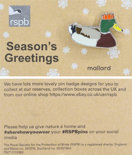 Rspb pin badge - rspb,