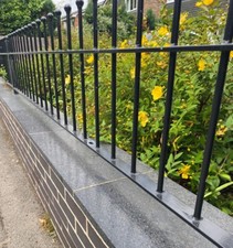 Wall Copings, Natural Black Granite Brick Wall Copings: 600x400x40mm