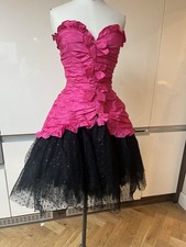 VINTAGE BELLVILLE SASSOON LORCAN MULLANY 100% SILK PINK SIZE 6 NETTING 80S PROM