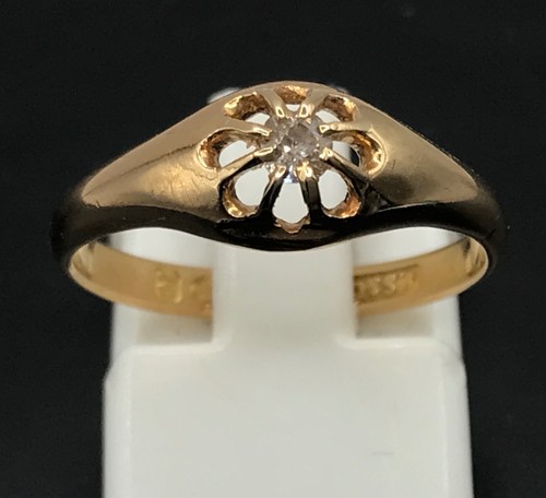 Antique 18ct gold - , diamond