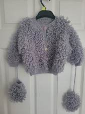 3-6m Baby Girl Grey Loopy