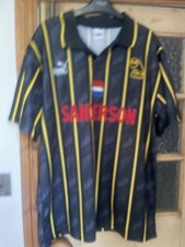 SWFC Official 1993 Away Kit Signed by Chris Waddle Football Shirt Size XL Rare