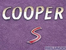 Mini R53 R56 Cooper S Badge Boot Lid Rear Tailgate Lettering 2755618 JCW Logo OE