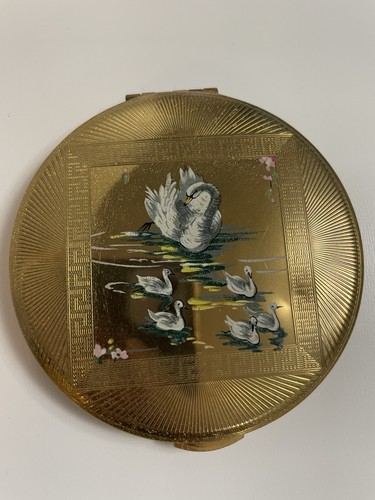Kigu vintage compact with swan - with,