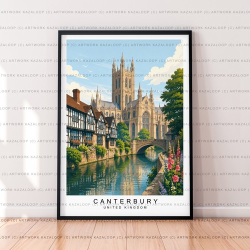 Unframed canterbury kent - unframed,