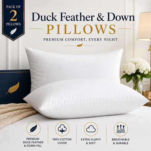 Pillows duck feathers - feathers, down