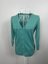 FatFace Teal Green Pointelle