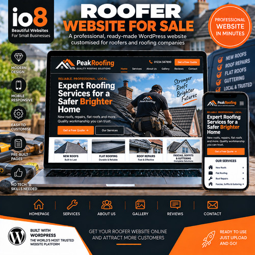 Roofer website wordpress - website,