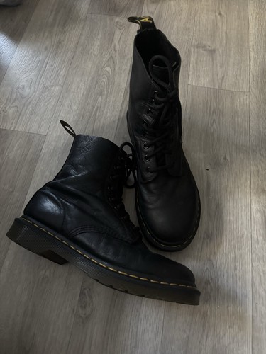 Martens black soft leather - black,