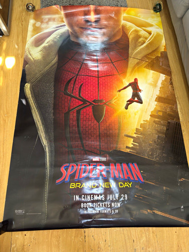 Bus shelter poster spider - bus, poster:spider-man