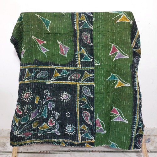 Vintage kantha quilt - quilt, indian