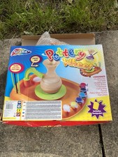 Grafix Pottery Wheel Kit for Kids | Includes Foot Pedal, Clay & Paint