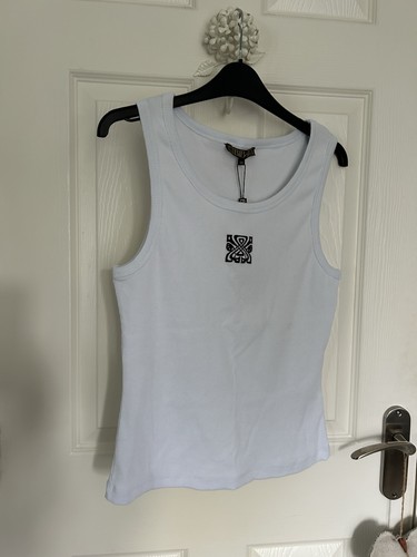 Biba white vest top - top, with