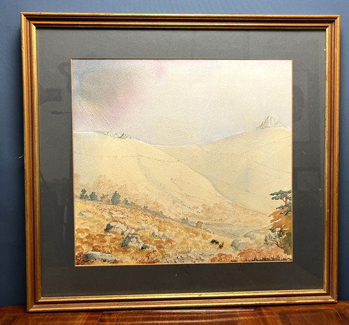 Moorland painting original - moorland,