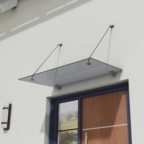 Glass canopy tinted rain - glass,