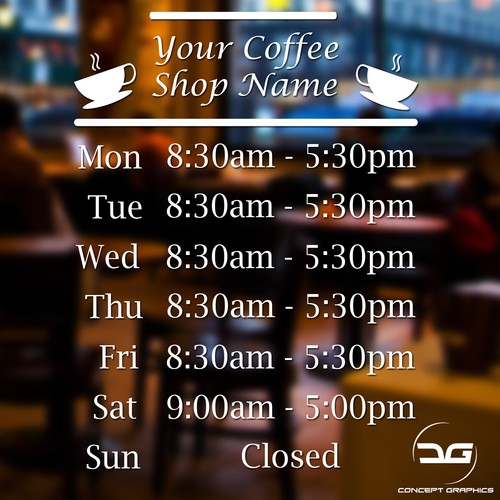 Coffee shop cafe personalised - coffee,