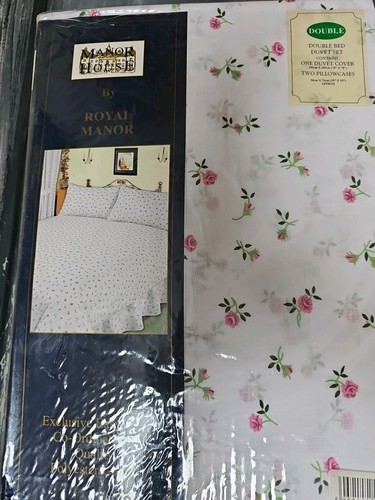 Floral double duvet - double, set