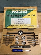 PRESTO 374C tap & die set no 15P Complete