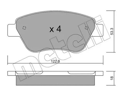 Brake pads 0321 metelli - pads,