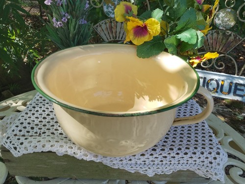 1920 enamel yellow - 1920's,