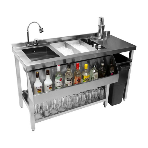 Cocktail bar station stainless - cocktail,