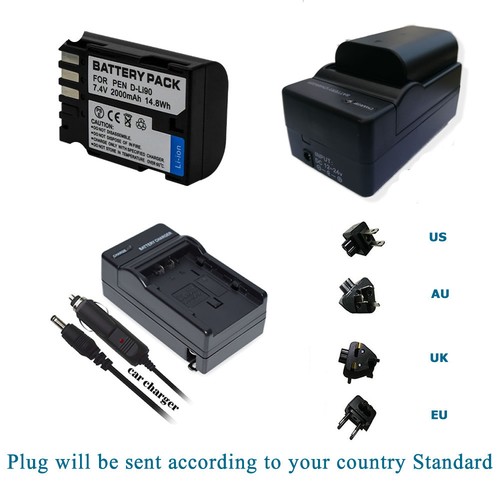 Battery charger for pentax - for,
