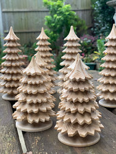 Natural Wooden Christmas Trees, Wooden tree decor 11/15/20cm height  .